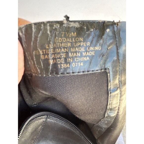 Bandalino Womens Black Leather Biker boots Ankle Boots Size 7.5M - Picture 8 of 12